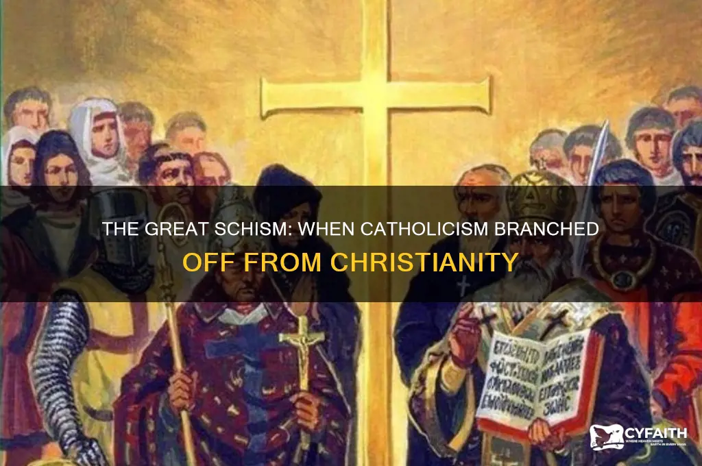 when did catholism branch off