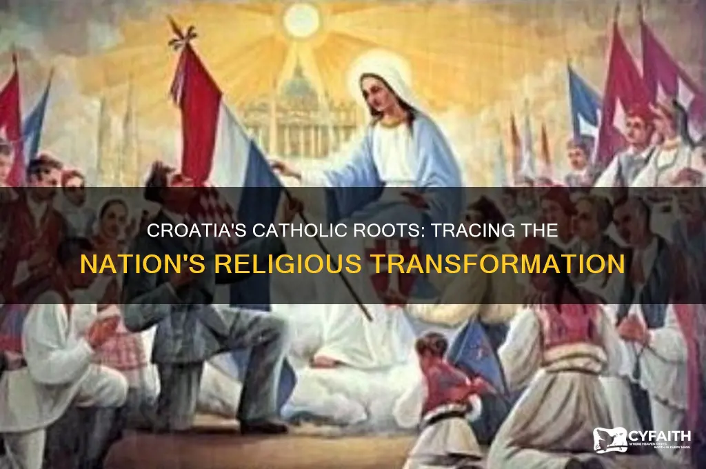 when did croatia become catholic