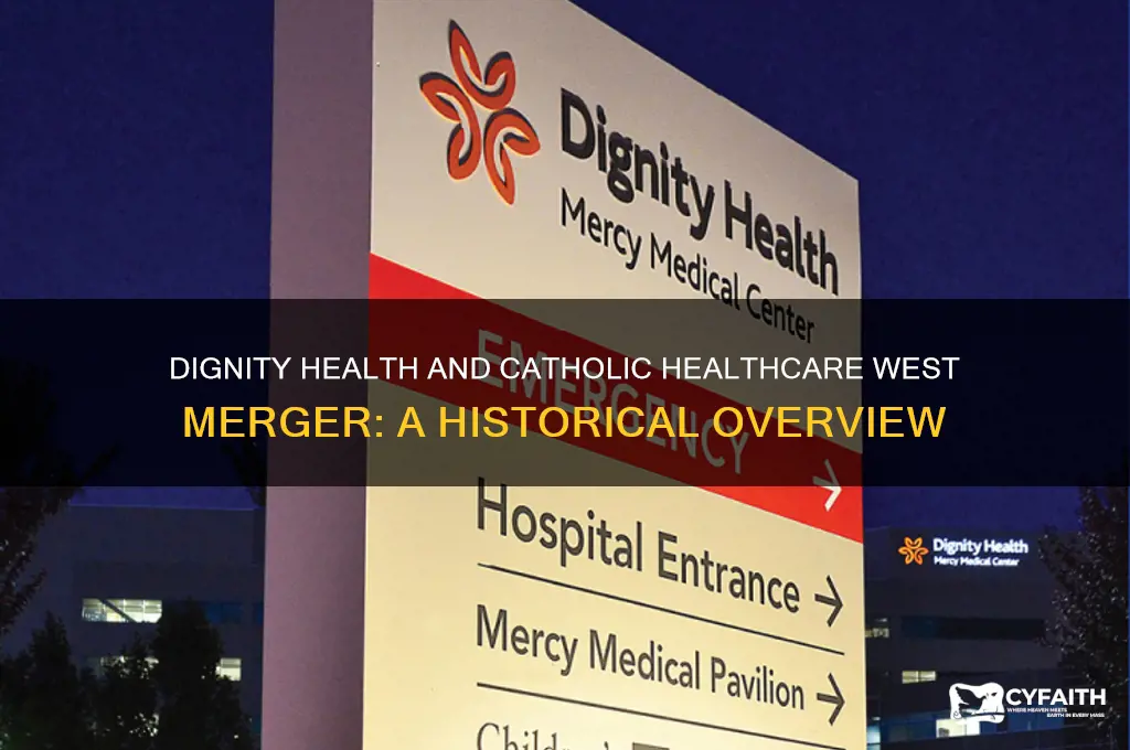when did dignity health merge with catholic healthcare of ohio