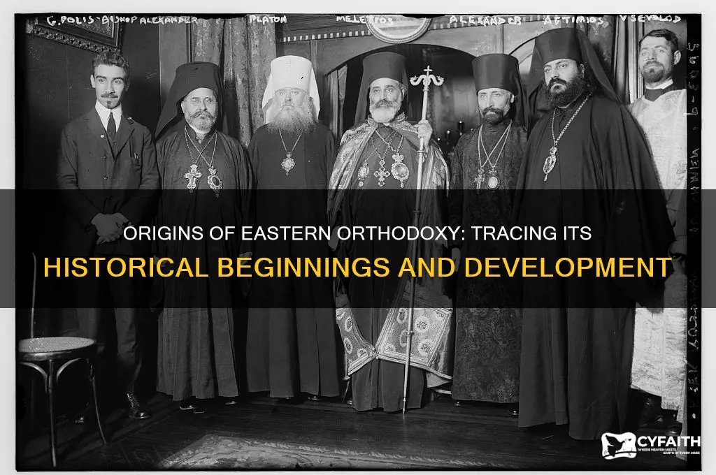 when did eastern orthodox start