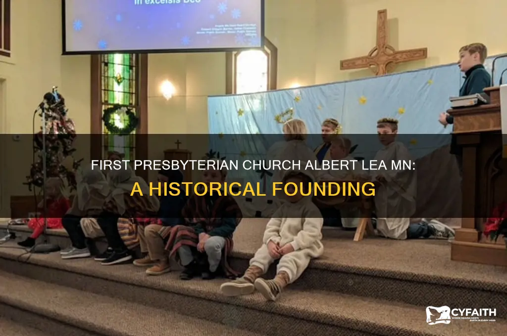 when did first presbyterian church in albert lea mn start