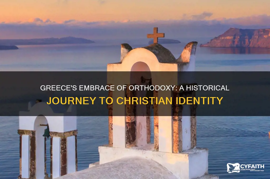 when did greece become orthodox