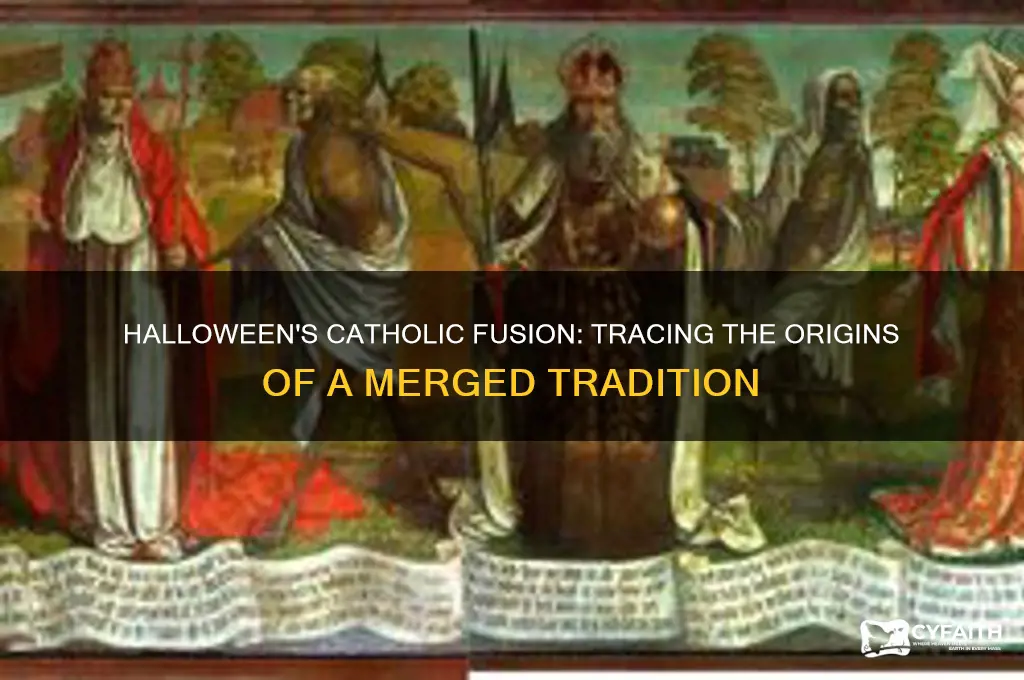 when did halloween begin to merge with catholic festivals