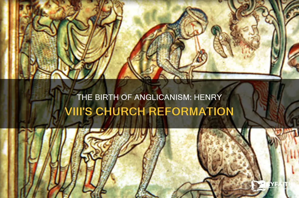 when did henry 8 star thte anglican church