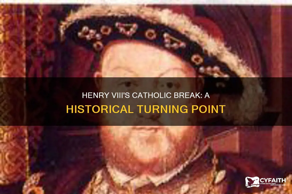 when did henry viii break with catholic