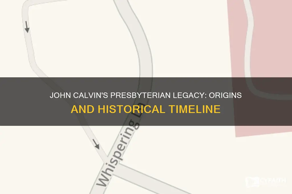 when did john calvin start presbyterian church