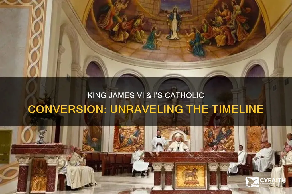 when did king james vi and i become a catholic