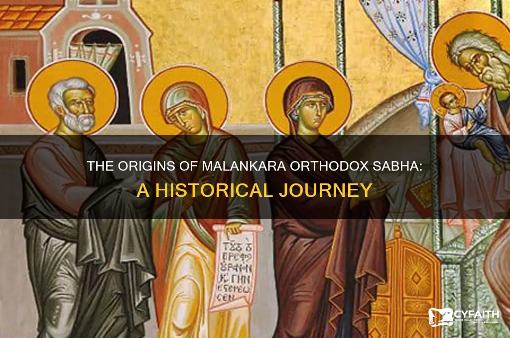 when did malakara orthodox sabha started