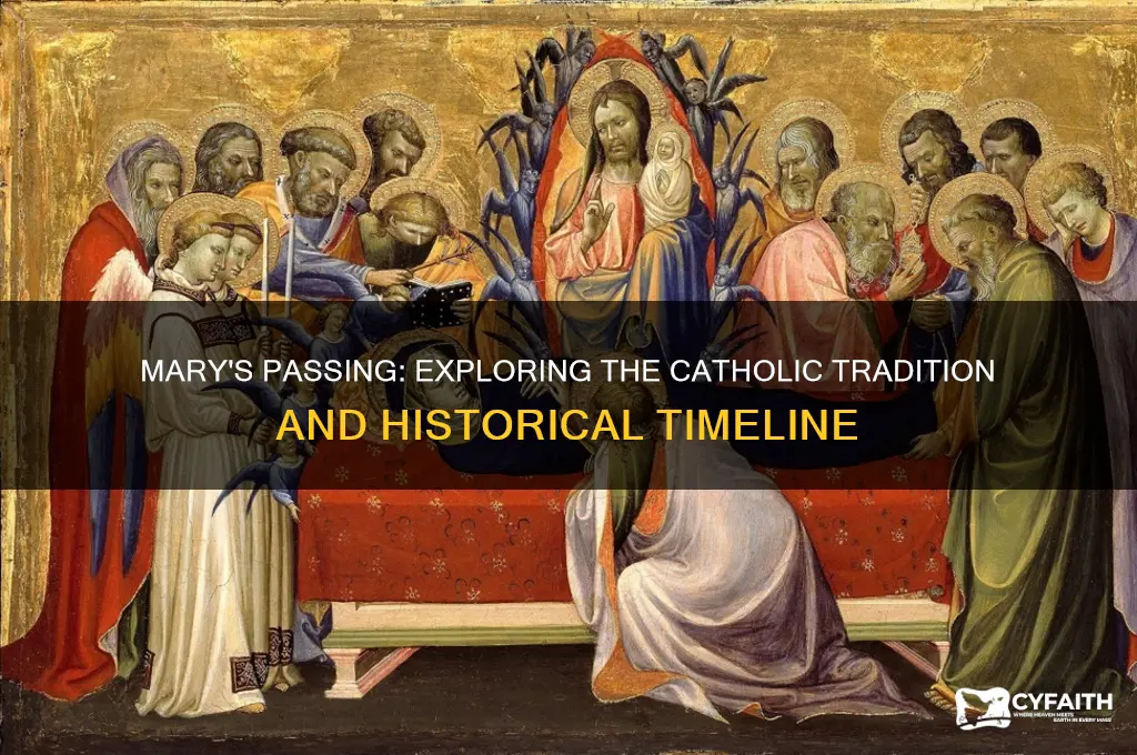 when did mary die catholic