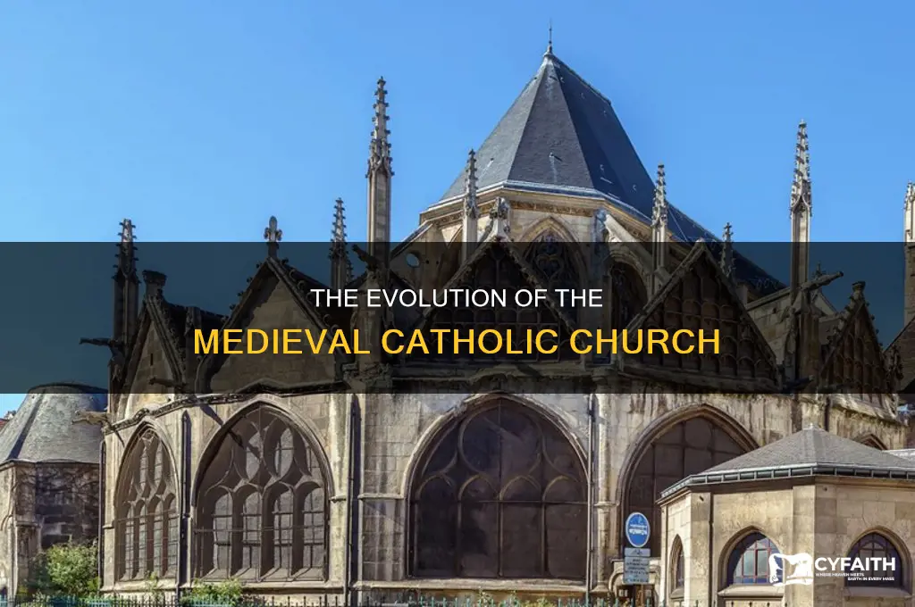 when did medieval catholic chruch begin to devlope