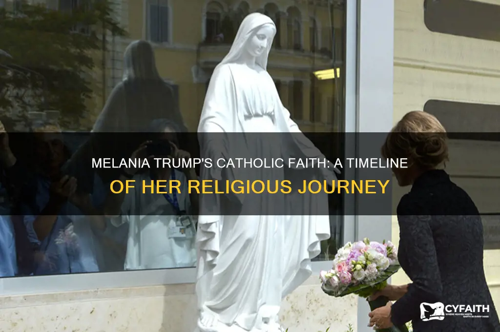 when did melania become catholic