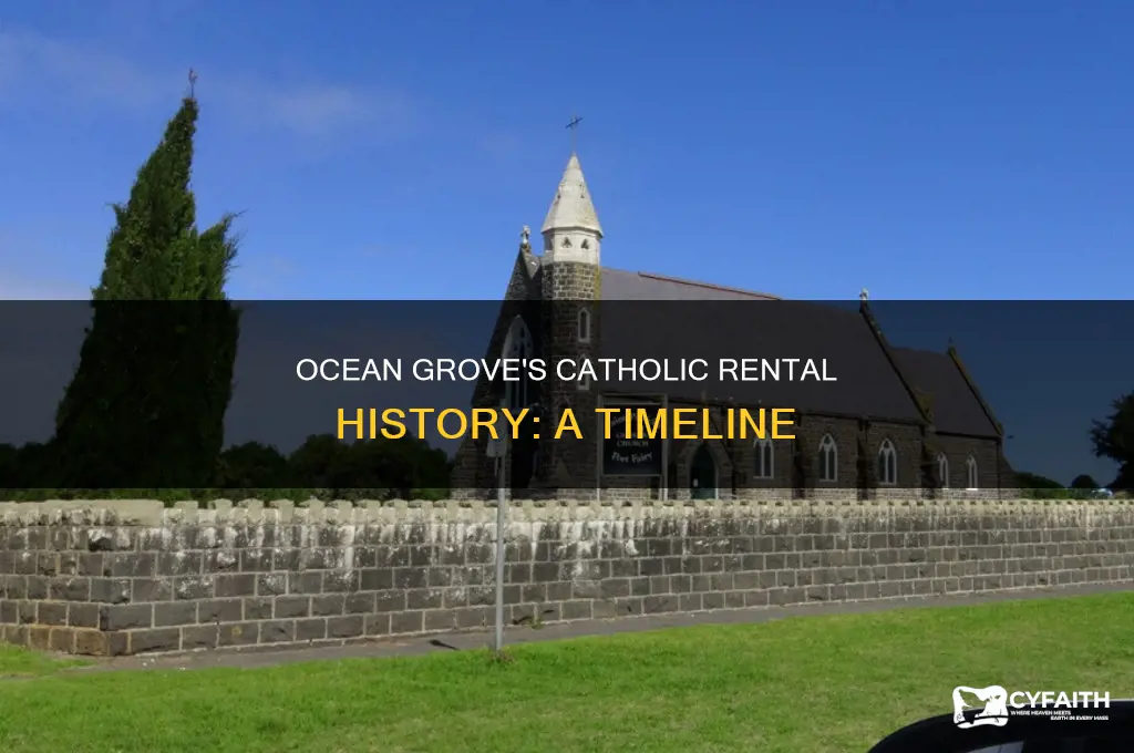 when did ocean grove allow catholics to rent