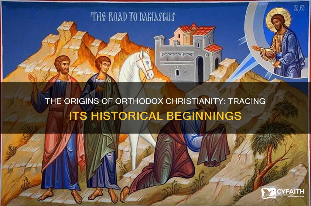 when did orthodox christianity begin