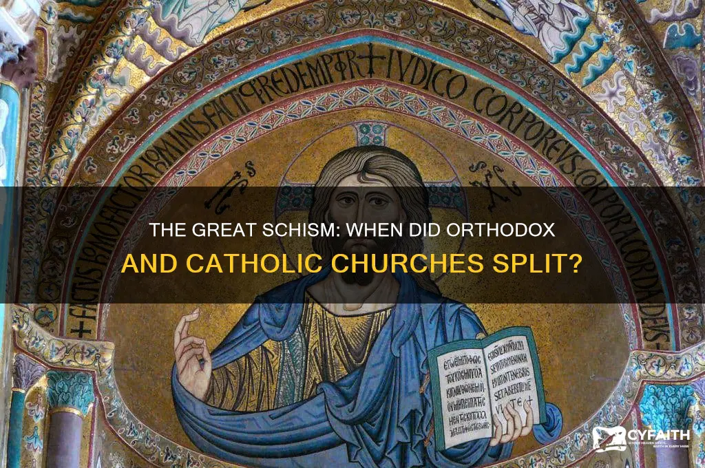 when did orthodox split