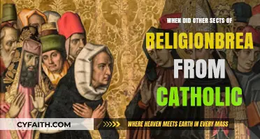 History of Religious Sects Breaking from Catholicism
