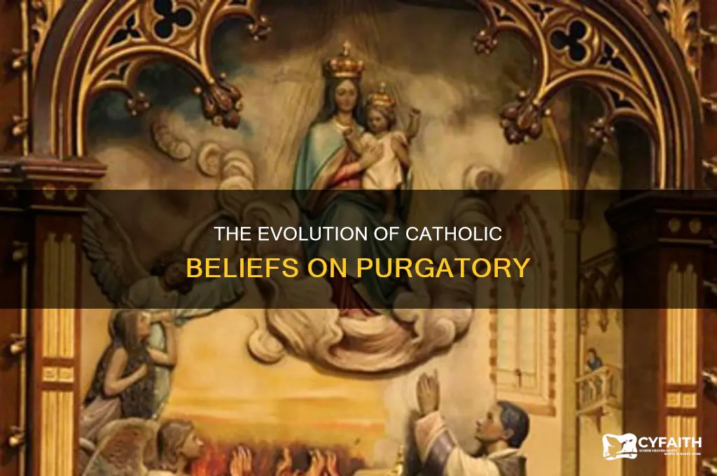 when did pergatory enter catholic belief