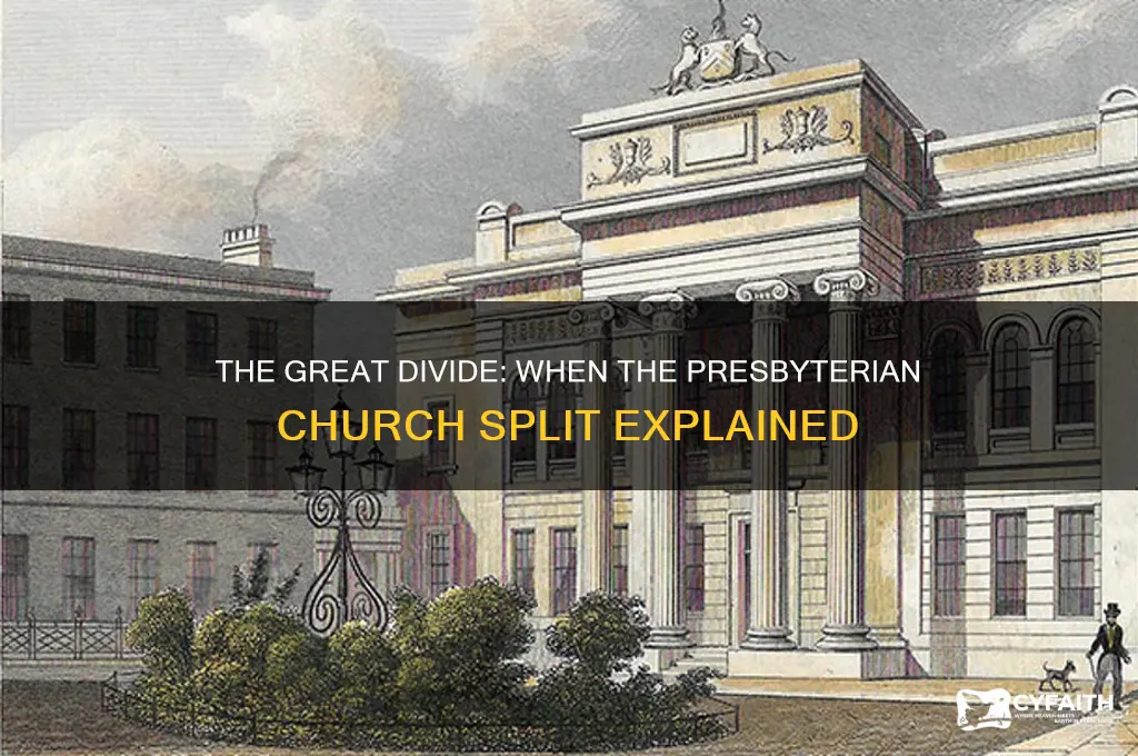 when did presbyterian church split