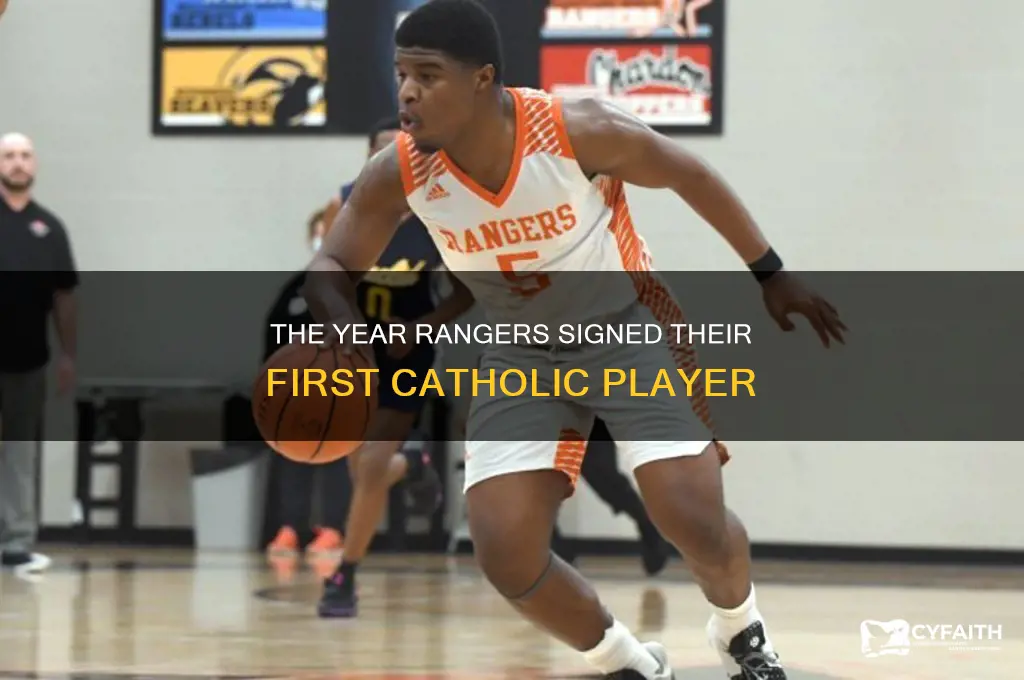 when did rangers first sign a catholic