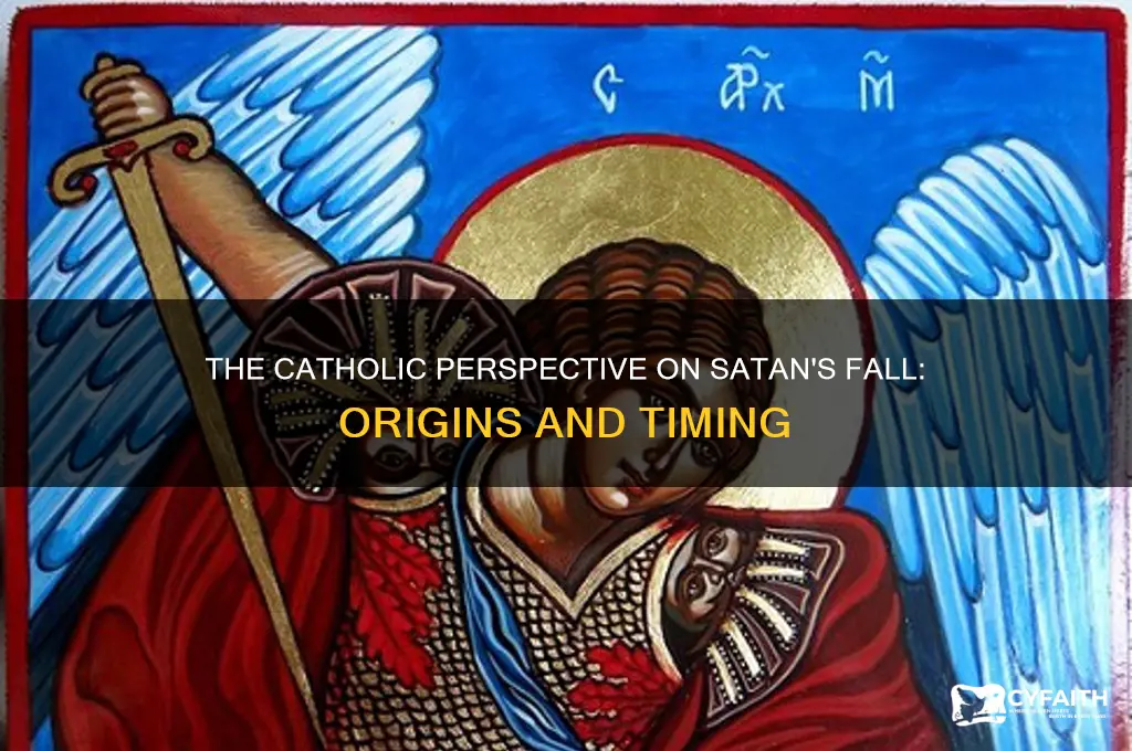 when did satan fall catholic