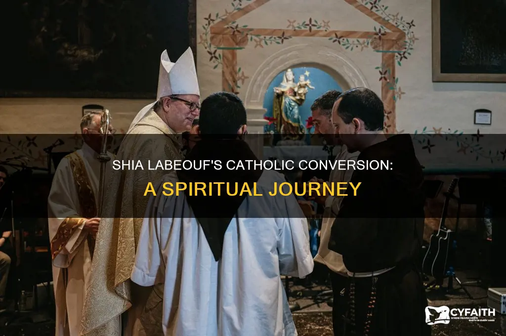 when did shia labeouf become catholic