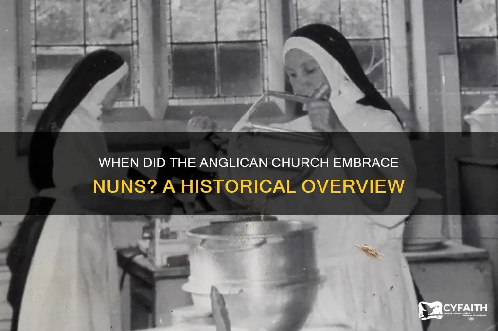 when did the anglican church have nuns