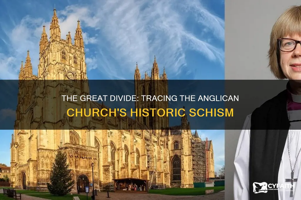 when did the anglican church split