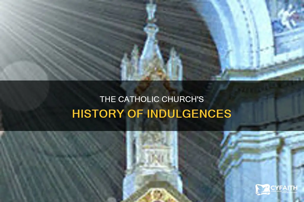 when did the catholic chuch start endulgence