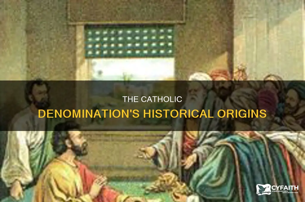 when did the catholic denomination start