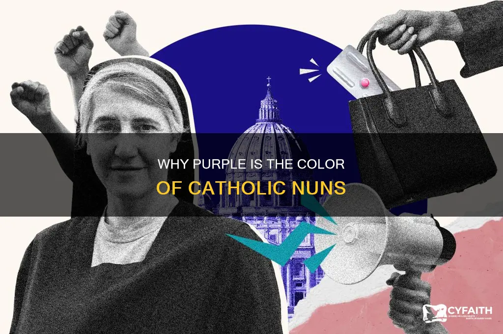when did the catholic nunes ware purple