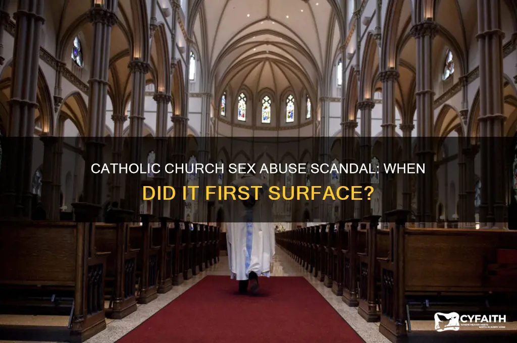 when did the catholic sex scandal first become public
