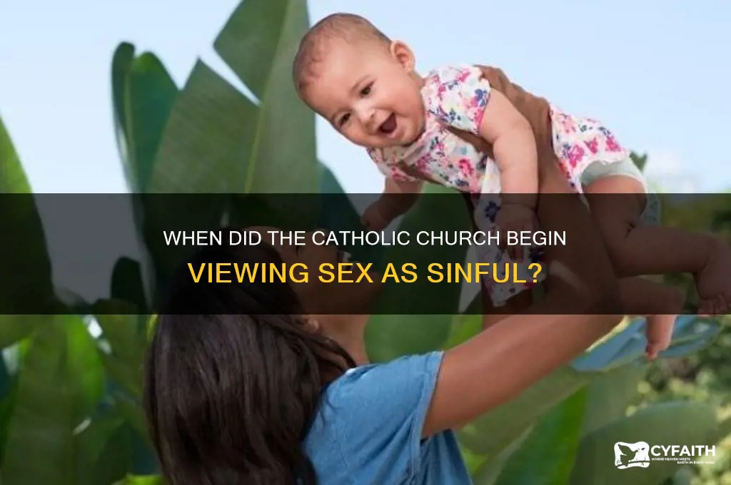 when did the catholic start viewing sex as a sin