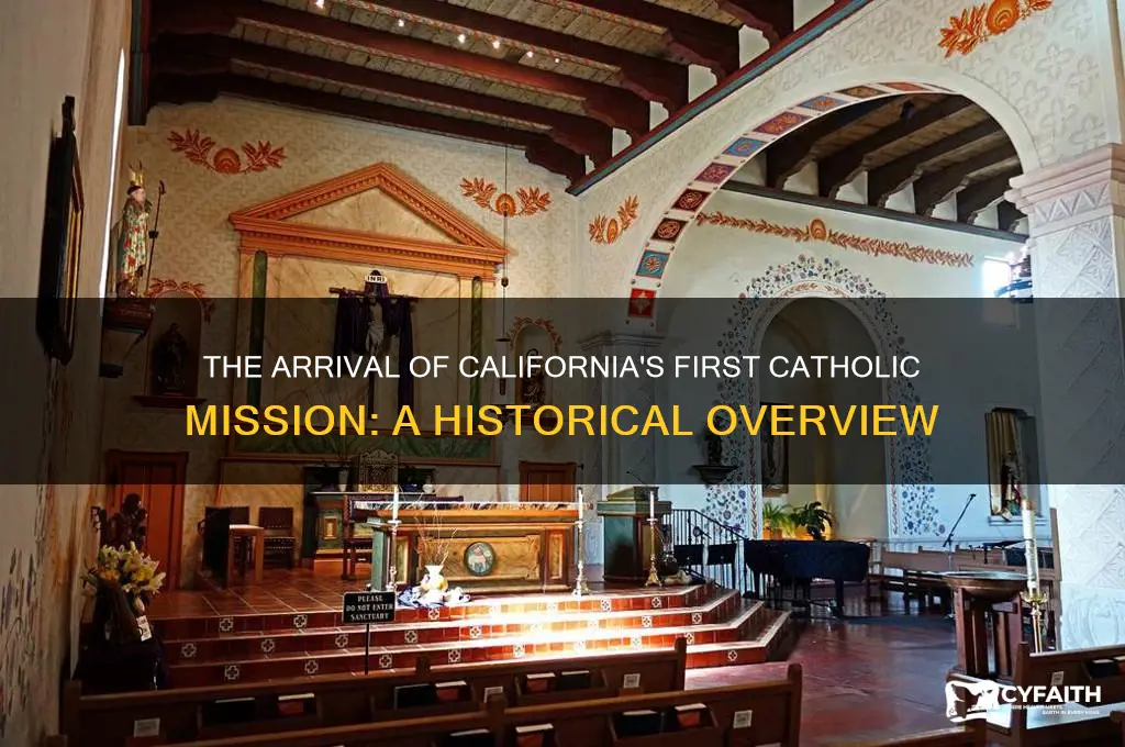 when did the first ca catholic mission come to ca