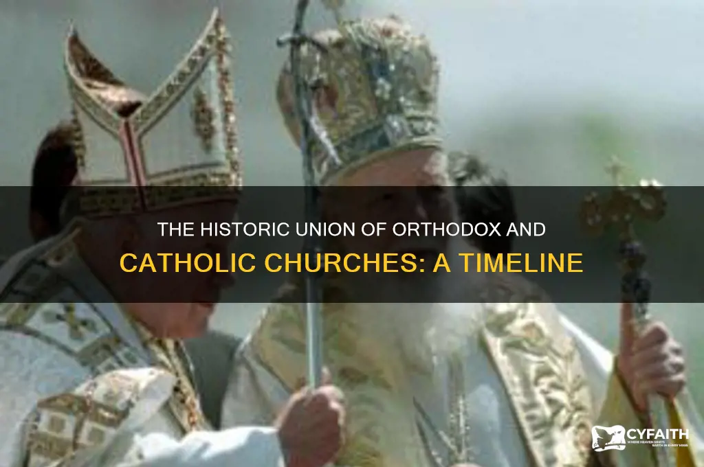 when did the orthodox and catholic unite