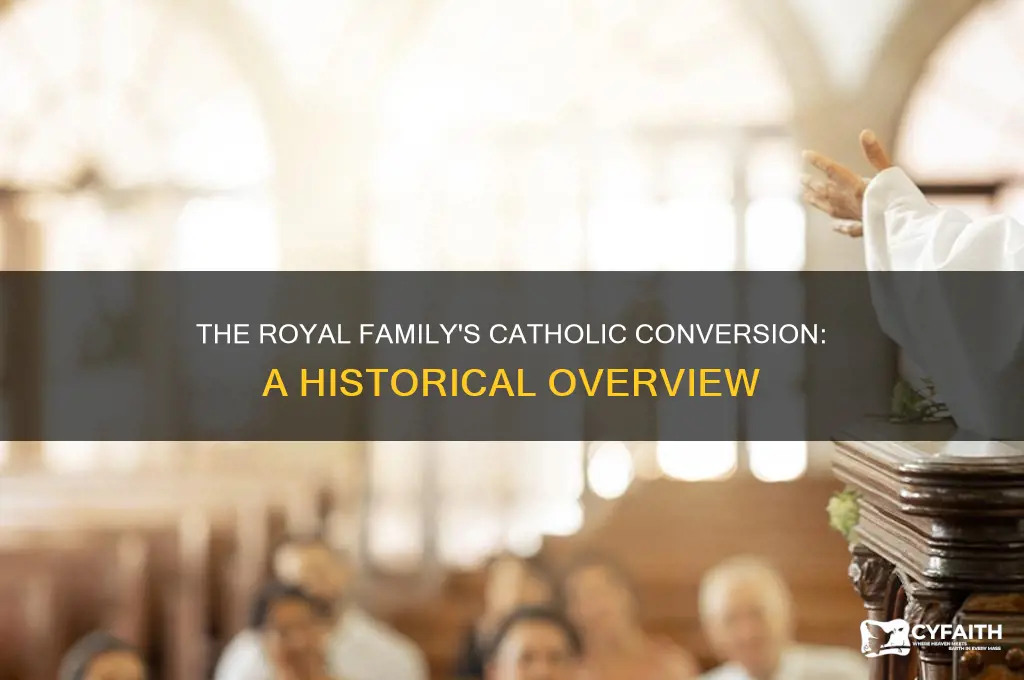 when did the royal family become catholic