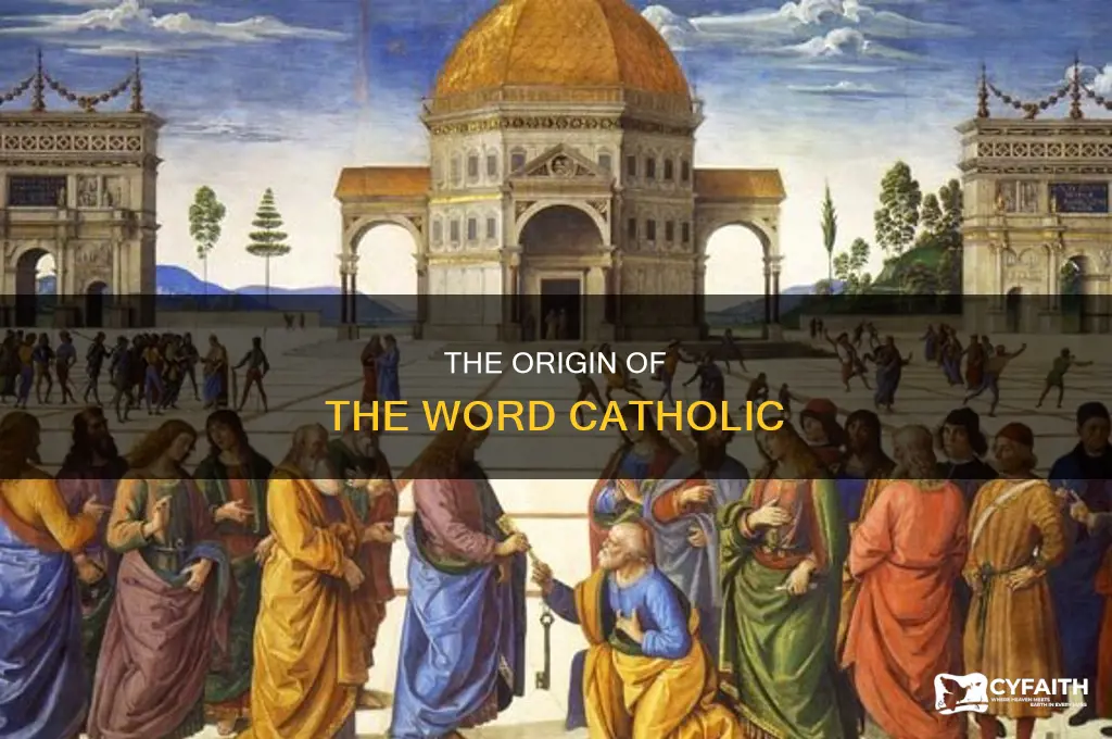when did the word catholic come into existence