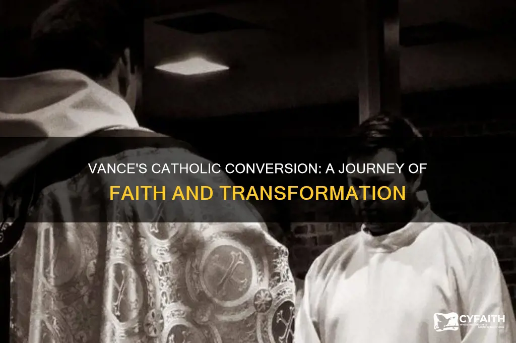 when did vance become catholic