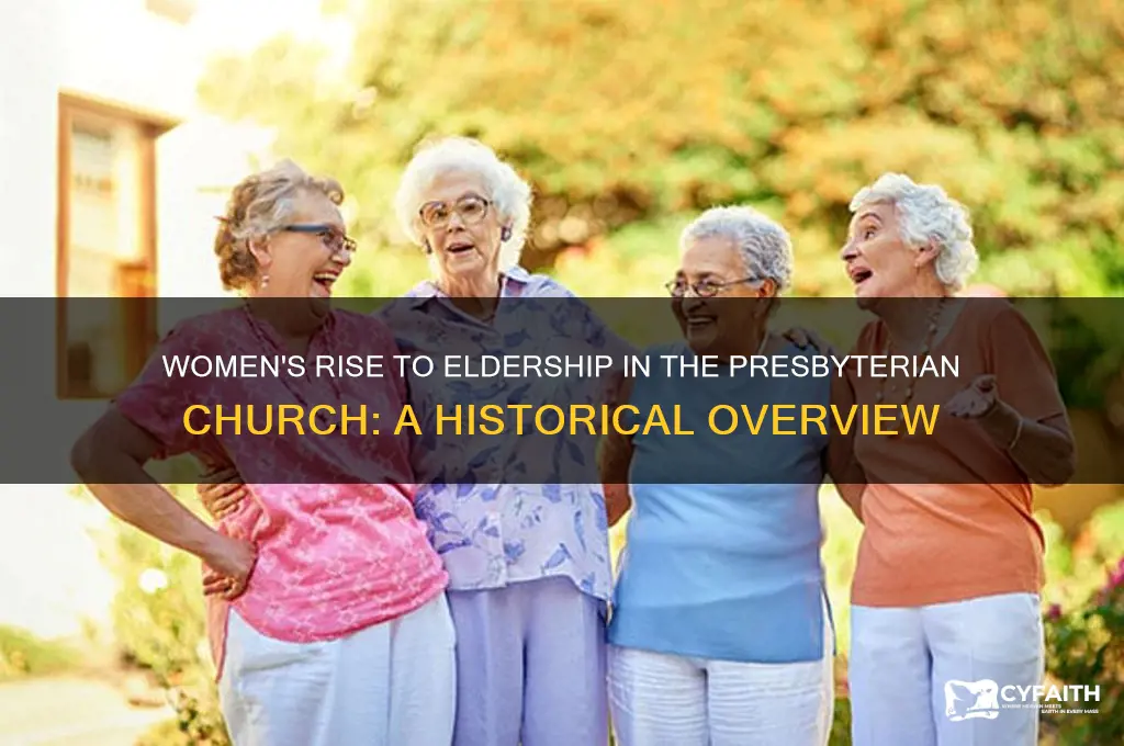 when did women become elders in the presbyterian church