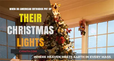 When Do American Orthodox Families Decorate with Christmas Lights?