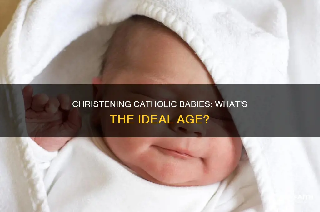 when do babies get christened catholic