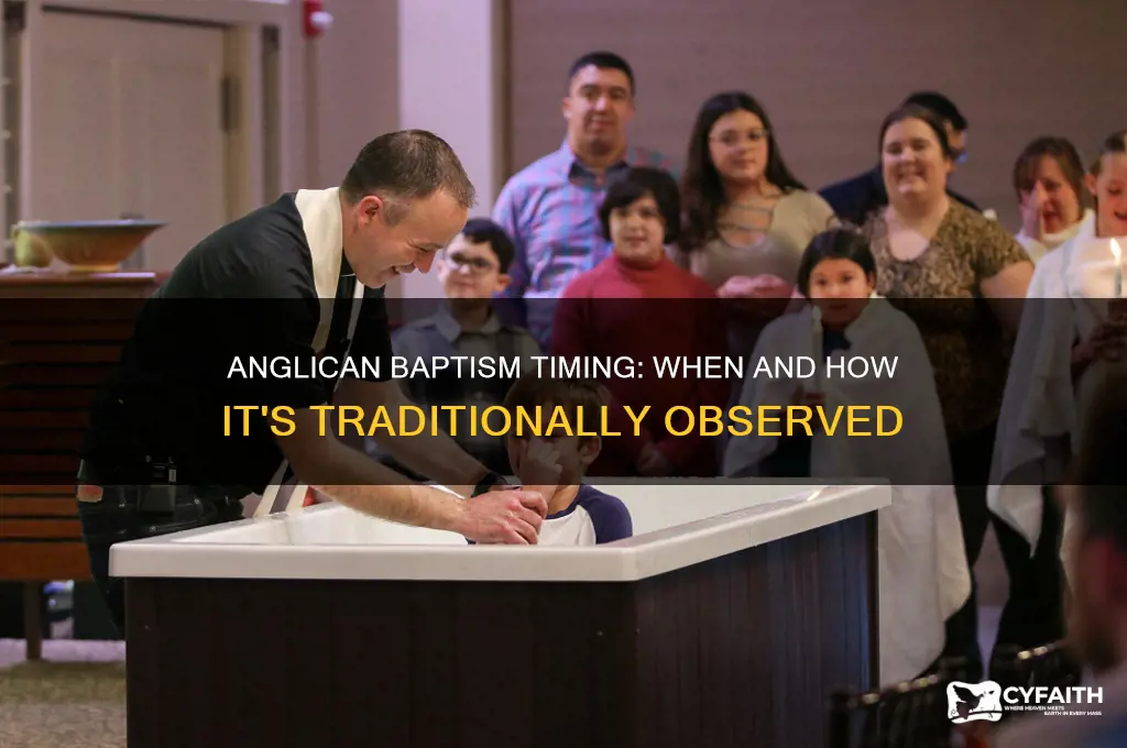 when do baptisms in anglican regligion