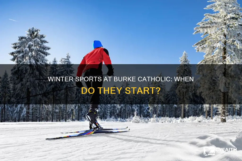 when do burke catholic winter sportds start