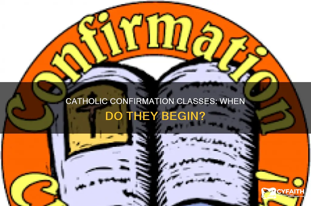 when do catholic confirmation classes start