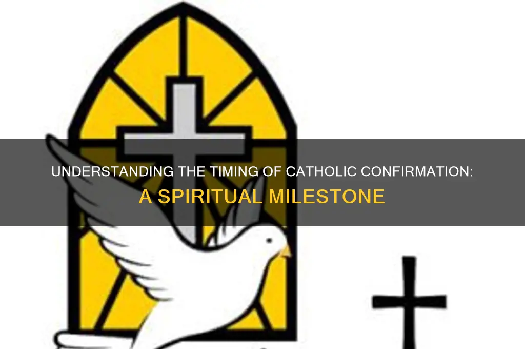 when do catholic do confirmation