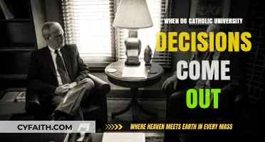 Catholic University Decisions: When Can You Expect Them?