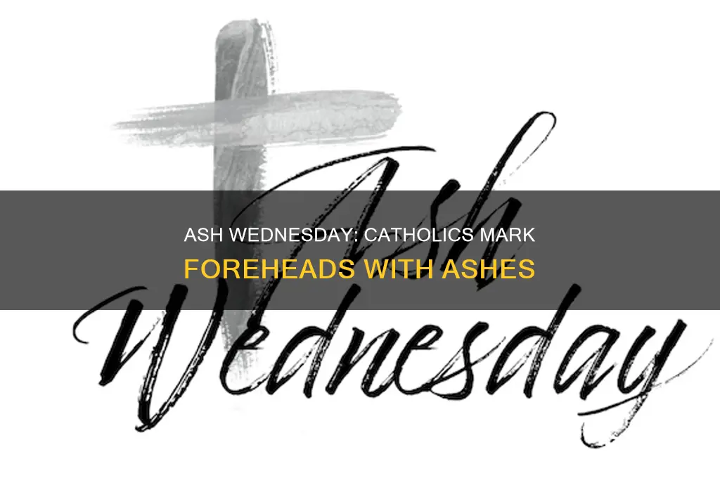 when do catholics ash on forehead