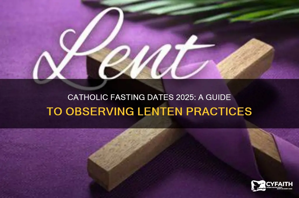 when do catholics fast 2025