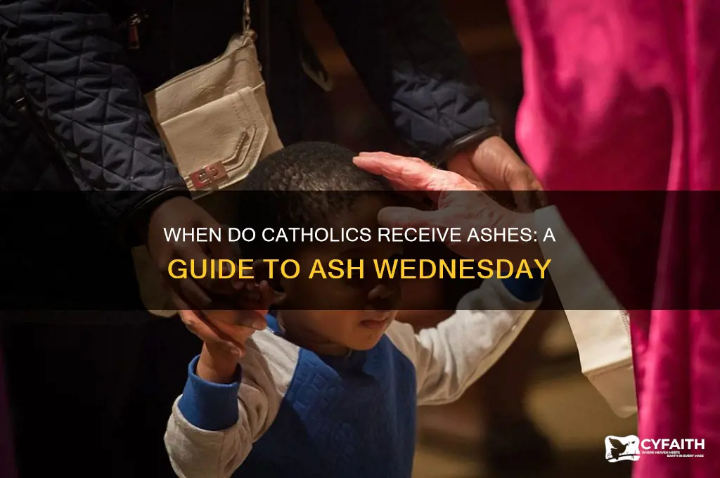 when do catholics get ashes