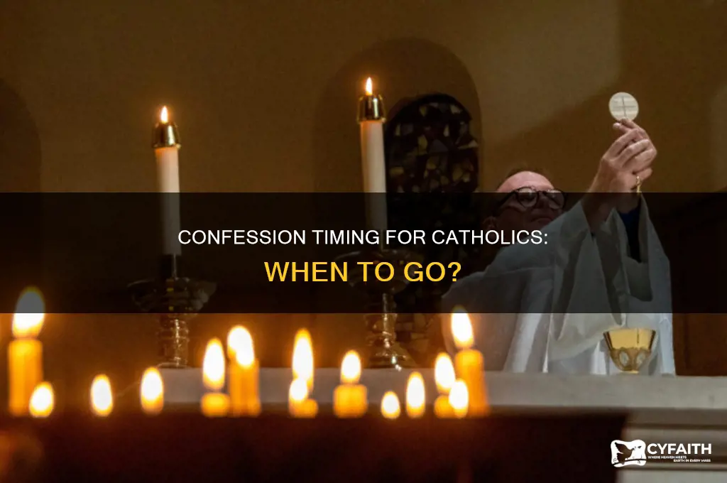 when do catholics go to confession