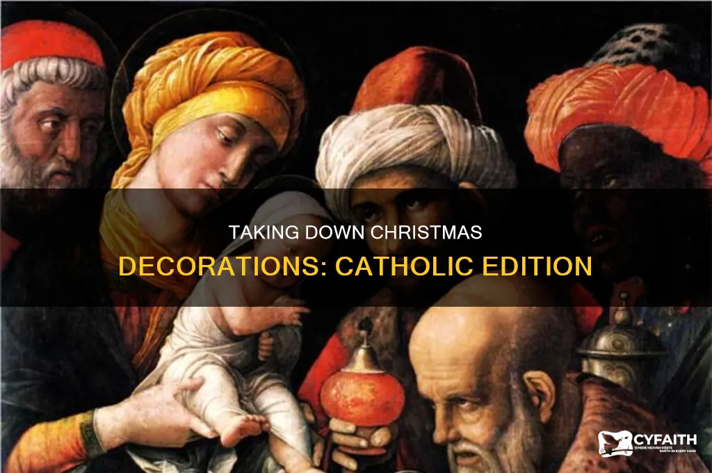 when do catholics take down christmas decorations 2025