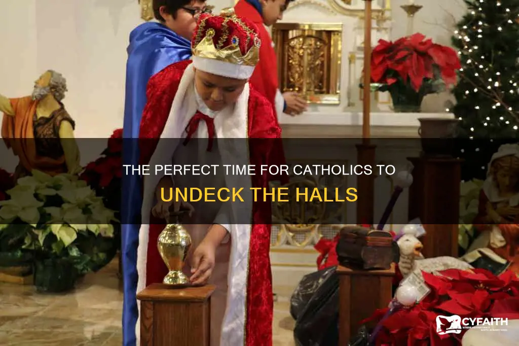 when do catholics take down christmas tree